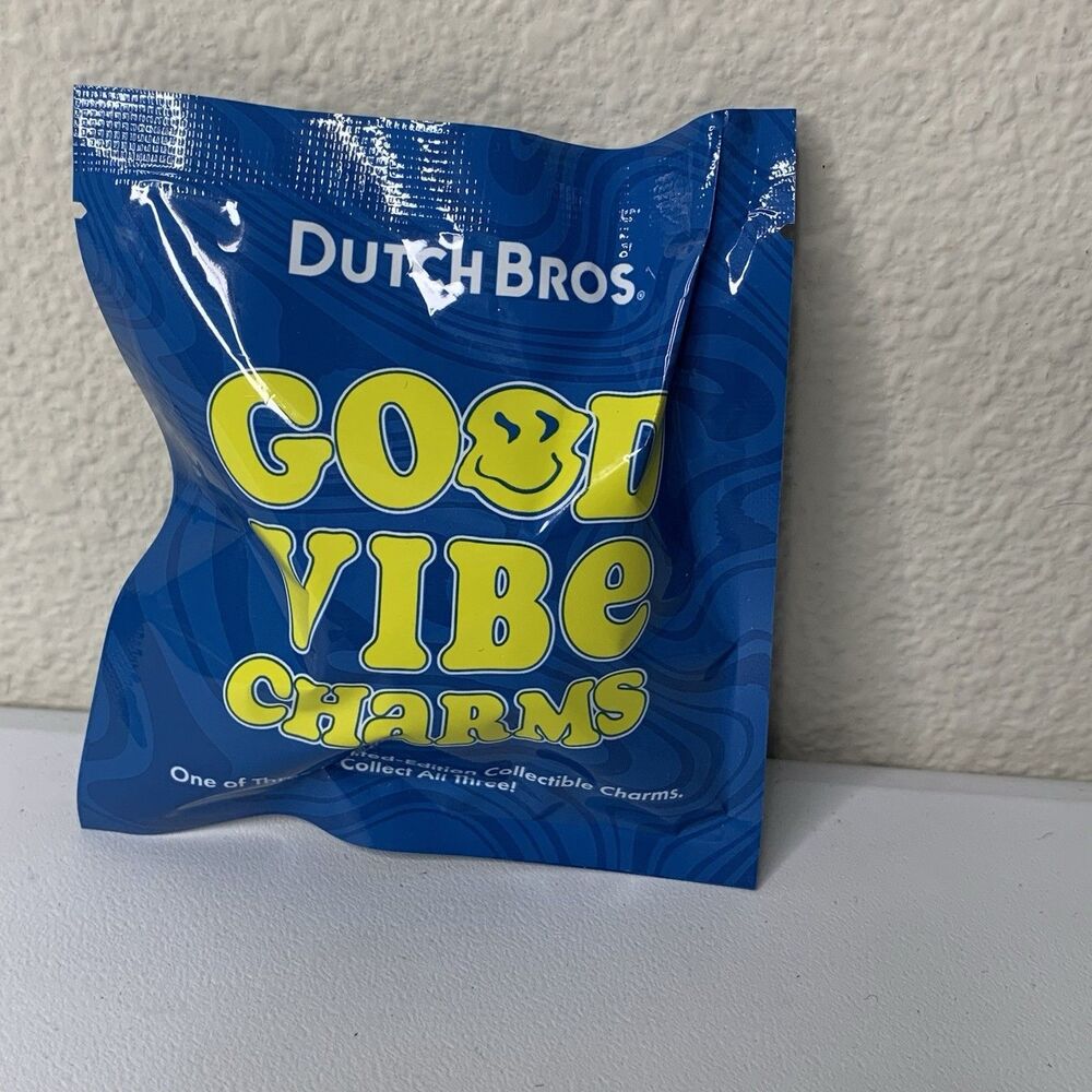 Dutch Bros Good Vibe Charm Mini Bag Sealed Unopened DB Coffee OG Smile Stoke Luv